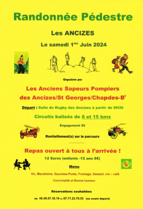 Affiche randonnée pédestre