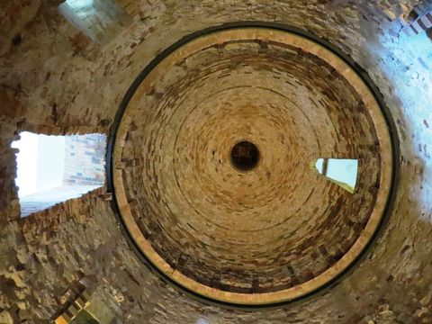 Sommet du four Bompard vu de l'intérieur