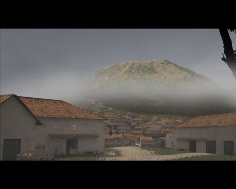 Reconstitution 3D de l'ancienne agglomération du col de Ceyssat