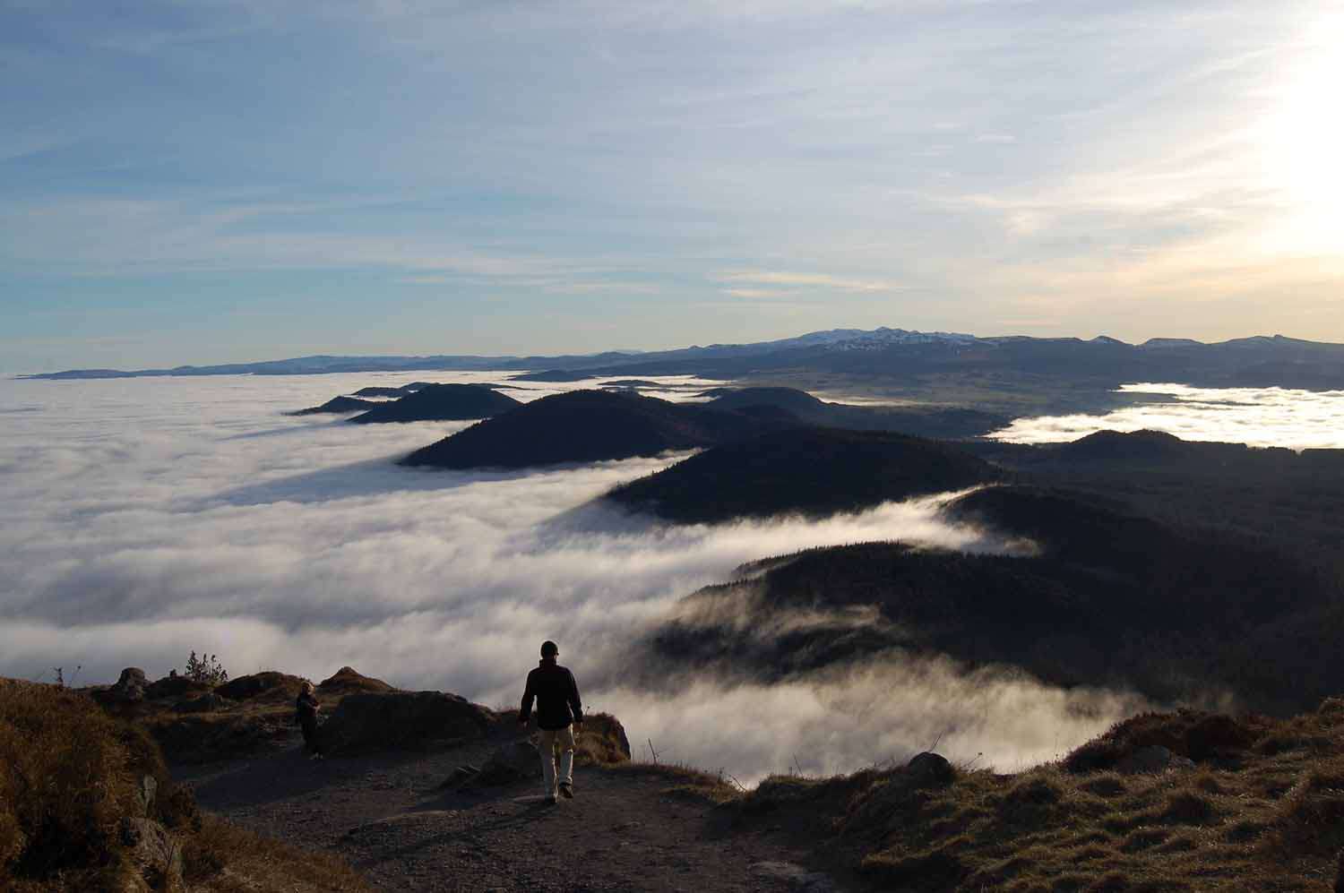 Mer de nuage sommet du puy de Dôme